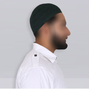 mens-dark-green-eid-prayer-kufi-cap