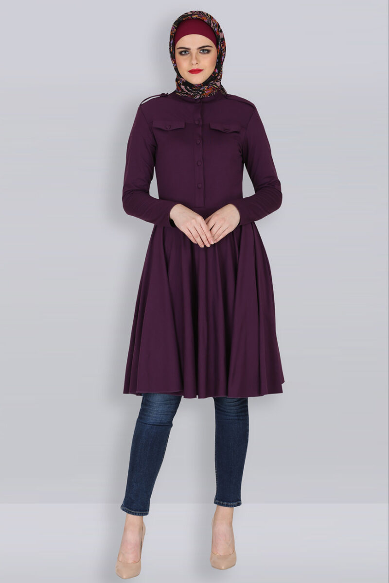 Women’s Multi-Purpose Purple Knit Tunic