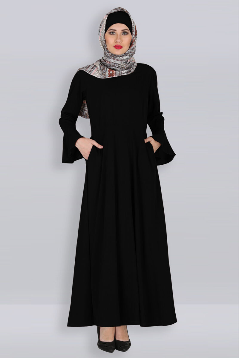 unique fancy latest black abaya
