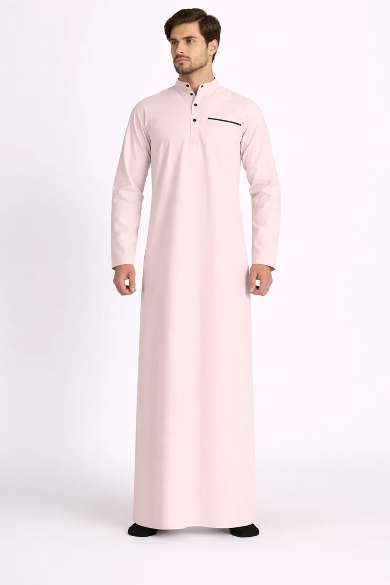 Sajid Men’s Cotton Thobe Peach