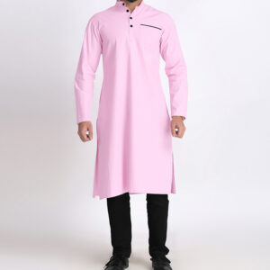 Ibrahim-light-pink-cotton-mens-kurta