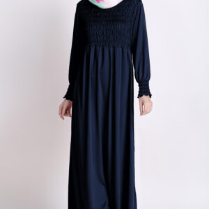 bubble-knit-blue-modest-designer-abaya-dress