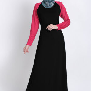 duo-knit-everyday-abaya-black-pink.html
