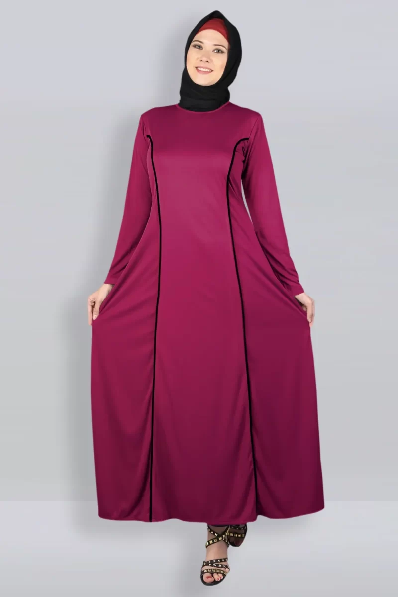beautiful trendy unique pink abaya