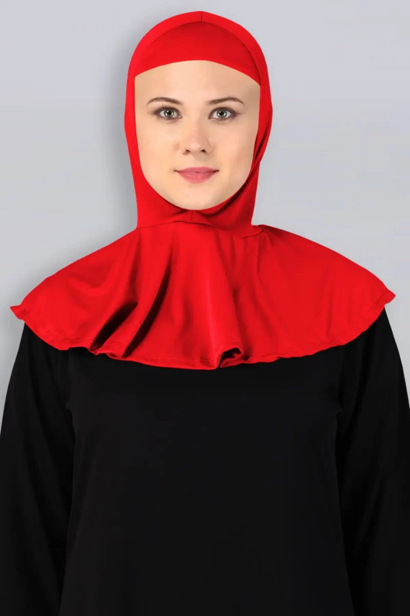 Arabic Neon Red Cover Hijab