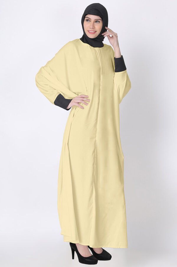 yellow-prayer-head-cover-kaftan-dress