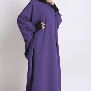 prayer-head-cover-black-purple-kaftan-dress