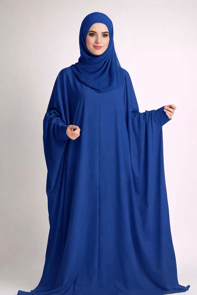 Dubai Butterfly Fall Blue Kaftan Dresss