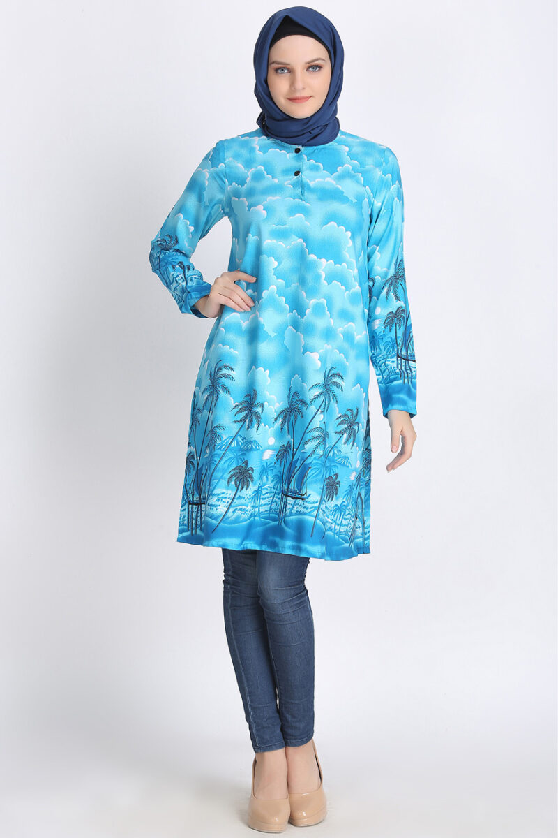 Arabian Sunrise Breeze Print Tunic