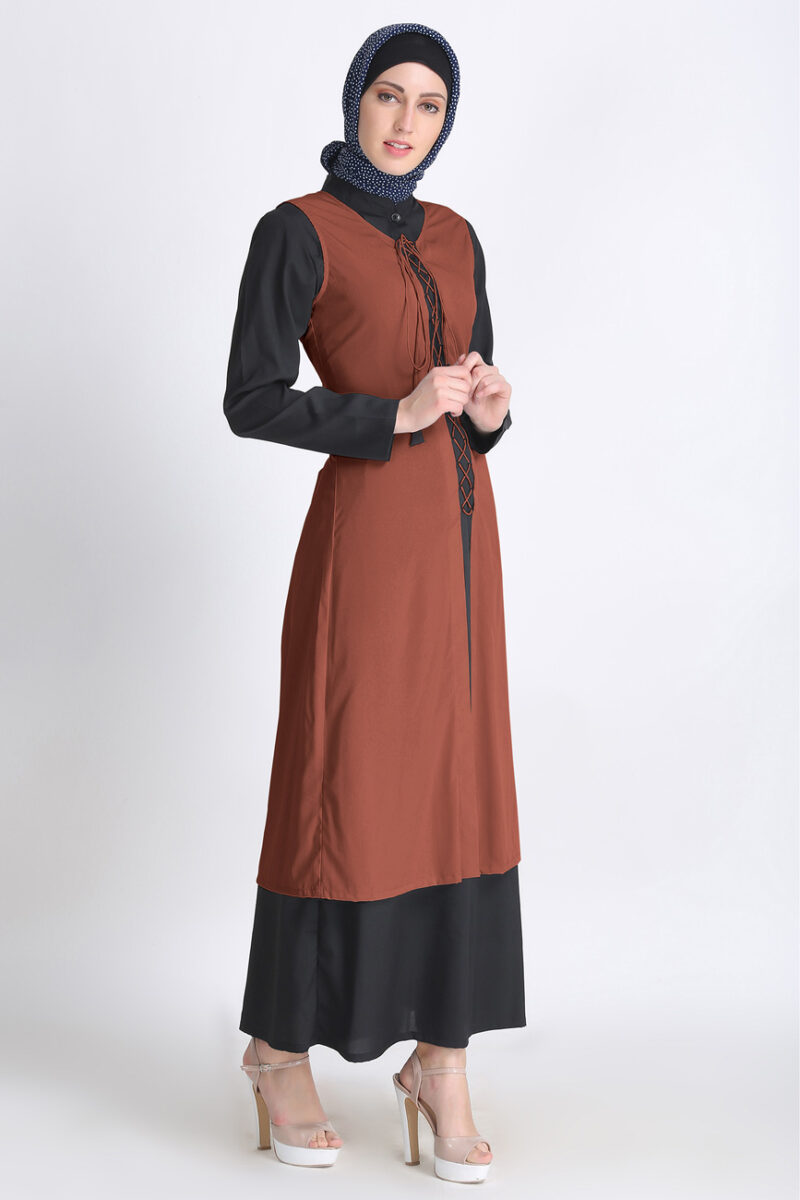 Everyday Stylish Tan Dori Abaya