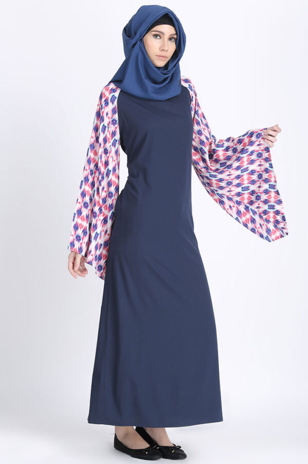 amreen-bell-sleeves-printed-navy-blue-abaya-dress