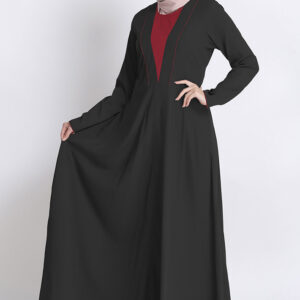 farasha-black-V-Design-eid-abaya-dress