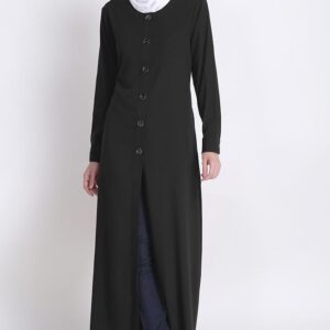 black-open-abaya-jilbab-dress