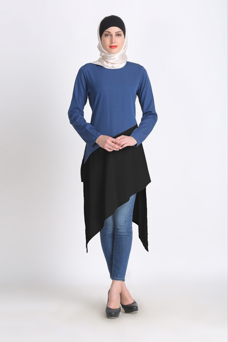Signora Everyday Long Tunics : Blue & Black
