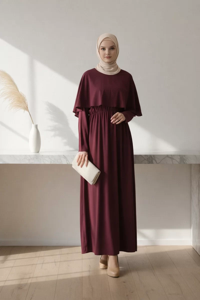 Modest Cover Over Abaya Purple