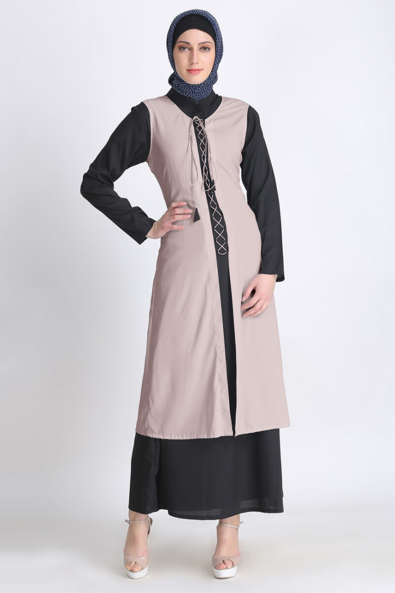 Modest Outerwear Beige Dori Abaya