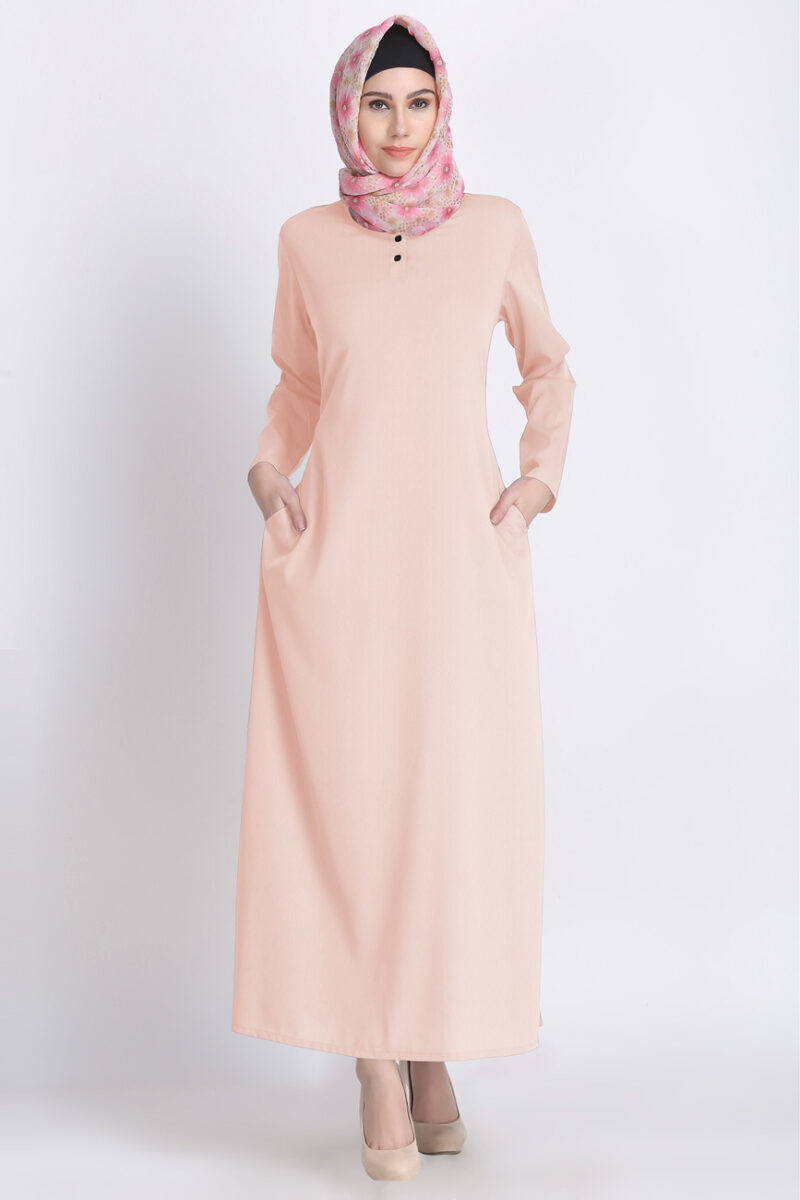 Modest Outerwear Cotton Oragen Abaya