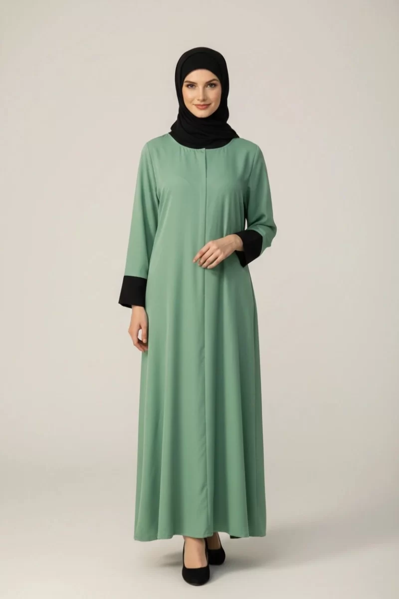 Sea Form Prayer Head Cover Kaftan Dress