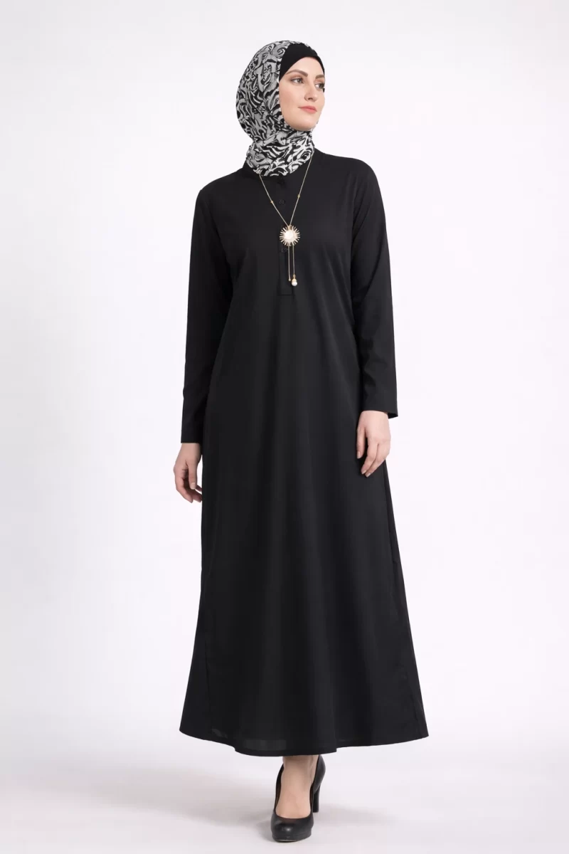 Sling String Jacket Abaya Black