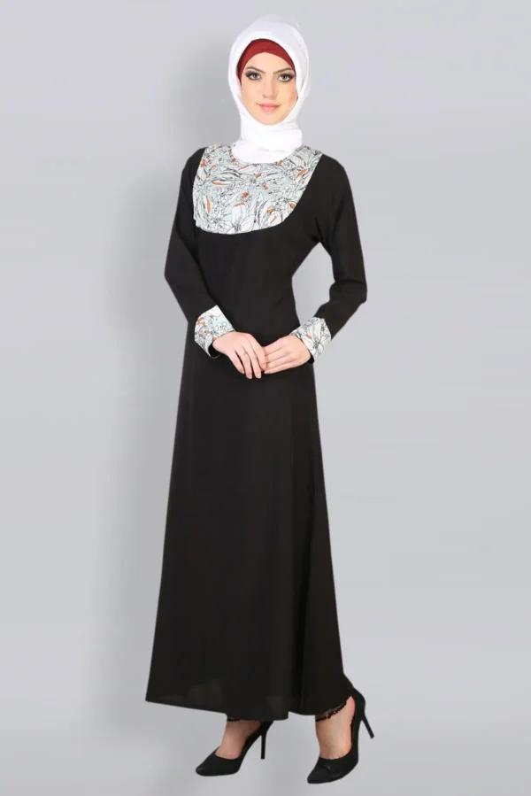 Round Shape Block Abaya