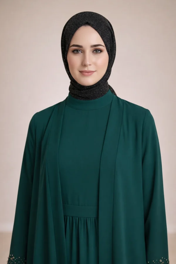 Dark Blue Sparkle Knit Hijab