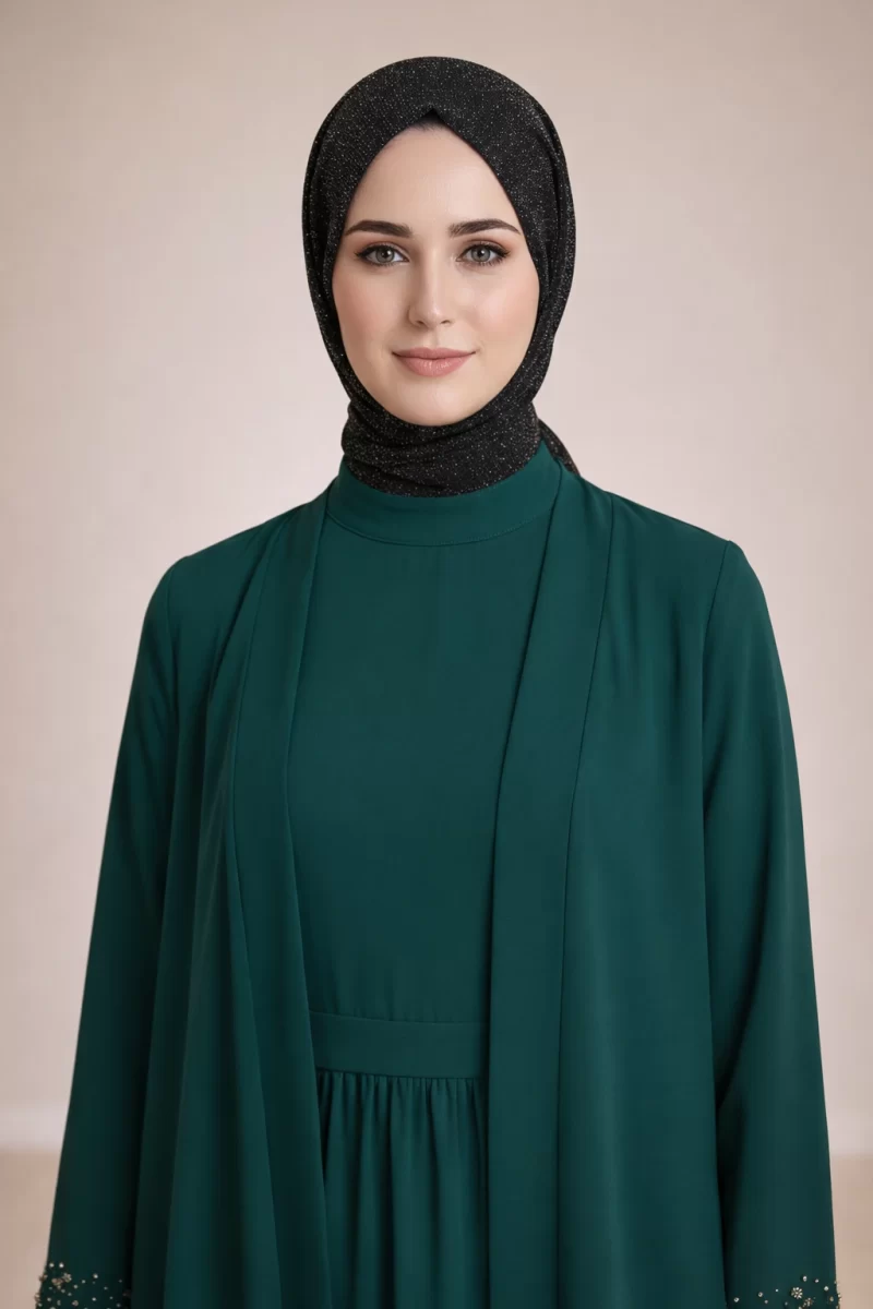 DARK BLUE SPARKLE KNIT HIJAB