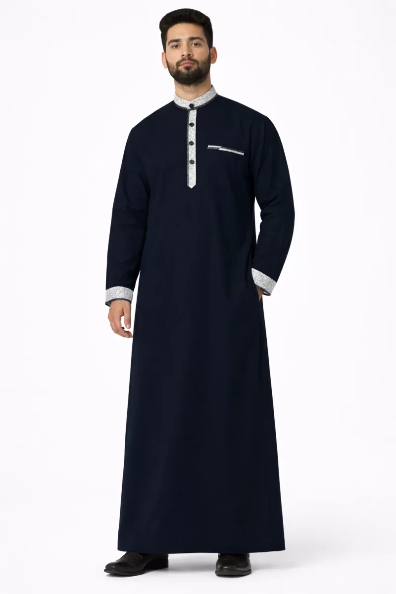 Arabic Style Dark Blue Thobe