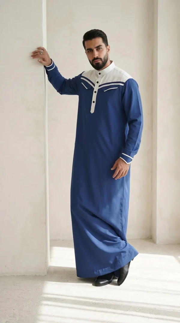 Royal Blue Kashibo Thobe
