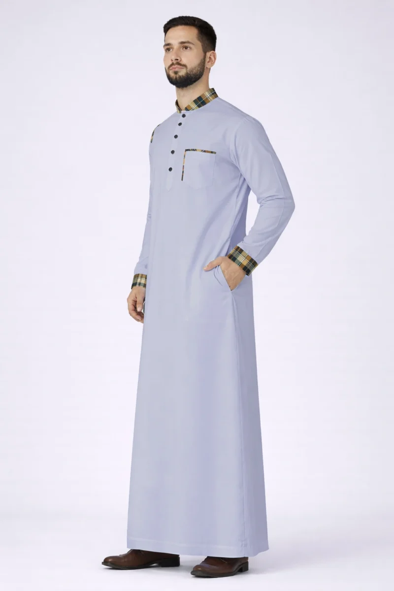 Stunning lite Sky Blue Men Thobe